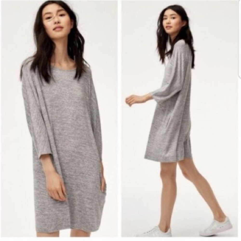NWT Wilfred Cober dress with pockets, M, heather gray.